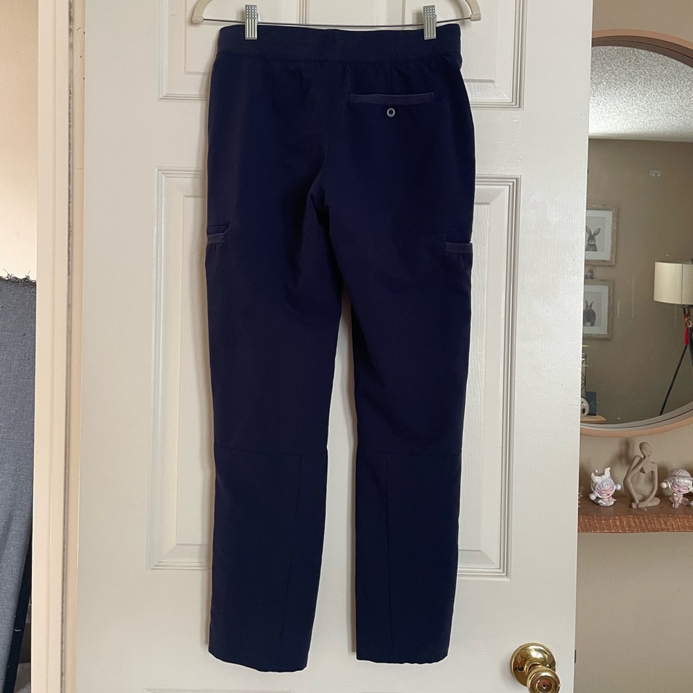 Figs Women's Stretch Technical Collection Navy Scrub Pants - Picture 2 of 4